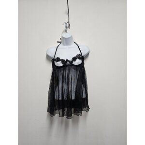 Dreamgirl Top Caraco Sheer Black Style 118445 O/S